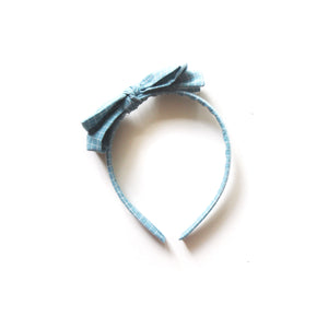 Blue Grid Hard Headband